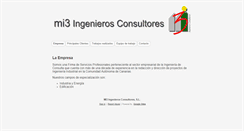 Desktop Screenshot of mi3ingenieros.com