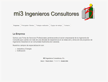 Tablet Screenshot of mi3ingenieros.com